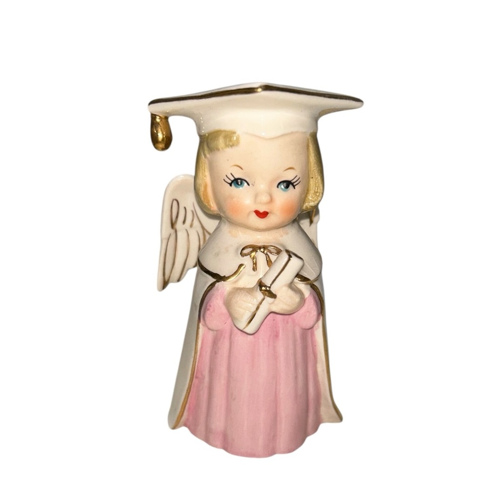 Vintage Porcelain Graduation Girl Figurine 1950’s Japan